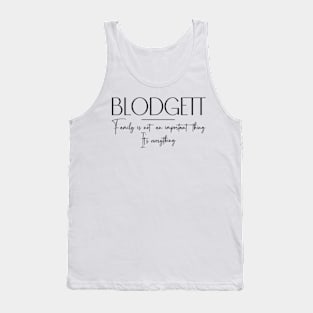 Blodgett Family, Blodgett Name, Blodgett Middle Name Tank Top